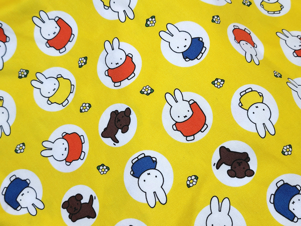 Miffy Dot Oxford Licensed Fabric printed in Japan by the Half Yard
