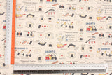 Onigiri Bento Riceball Recipe Pattern Oxford Fabric Japanese Fabric by the Half Yard