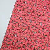 Peeking Strawberry 30s Cotton Fabric printed in Korea 36" x 57" 90cm x 145cm by the Yard