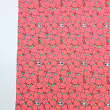 Peeking Strawberry 30s Cotton Fabric printed in Korea 36" x 57" 90cm x 145cm by the Yard
