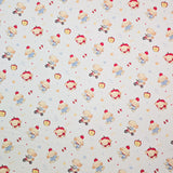 Apple Puppy Cute Dog Patterned 40s Fabric made in Korea by the Yard 36" x 58" or 90 x 145cm