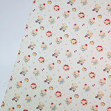 Apple Puppy Cute Dog Patterned 40s Fabric made in Korea by the Yard 36" x 58" or 90 x 145cm