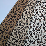 Leopard Patterned 10s Canvas Fabric made in Korea by the Yard 36" x 58" or 90 x 145cm