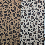 Leopard Patterned 10s Canvas Fabric made in Korea by the Yard 36" x 58" or 90 x 145cm