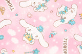 Sanrio Cinnamoroll Sparkle Oxford Licensed Fabric printed in Japan by the Half Yard