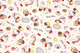 Hello Kitty Dot Balloon Oxford Licensed Fabric printed in Japan by the Half Yard