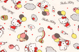 Hello Kitty Dot Balloon Oxford Licensed Fabric printed in Japan by the Half Yard
