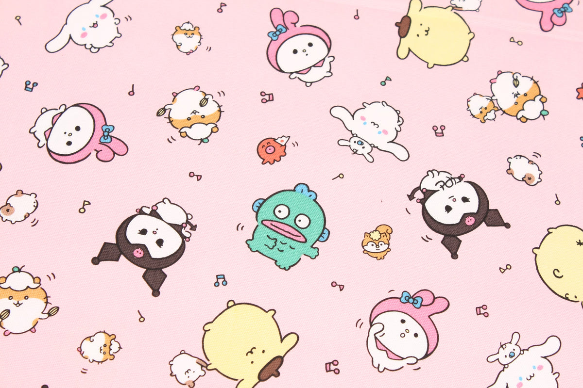 Nagano x Sanrio Joke Bear Style Oxford Licensed Fabric printed in Japan by the Half Yard