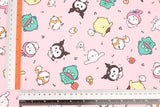 Nagano x Sanrio Joke Bear Style Oxford Licensed Fabric printed in Japan by the Half Yard