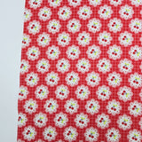 Cherry & Check Patchwork 30s Cotton Fabric printed in Korea 36" x 57" 90cm x 145cm by the Yard