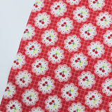 Cherry & Check Patchwork 30s Cotton Fabric printed in Korea 36" x 57" 90cm x 145cm by the Yard