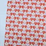 Cherry & Flower Square Patchwork 30s Cotton Fabric printed in Korea 36" x 57" 90cm x 145cm by the Yard