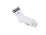 3 Pairs of Snoopy Stripe Ribbed Socks Half-Crew Socks Men's Sock