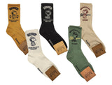 5 Pairs of Snoopy Scout Ribbed Socks Half-Crew Socks Men's Socks