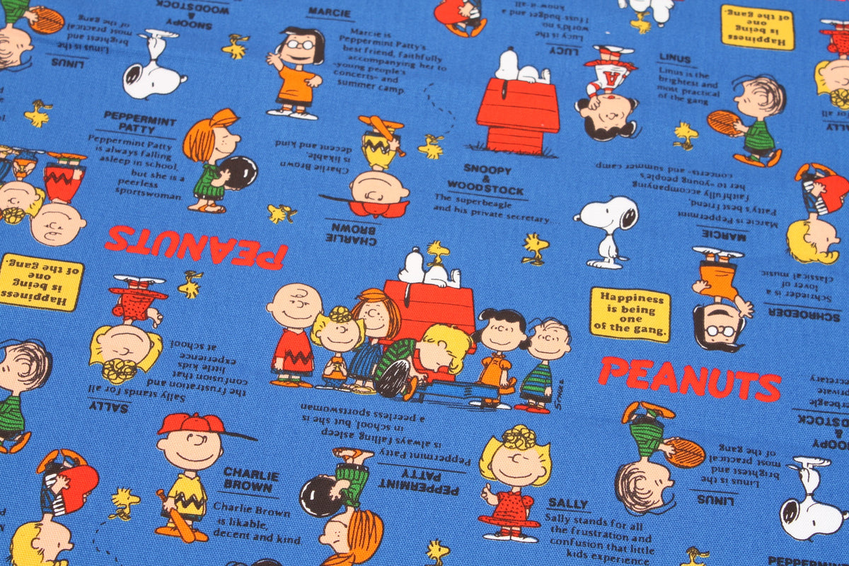 Snoopy Peanuts 75th Anniversary Snoopy Classic Oxford Fabric printed in Japan by the Half Yard
