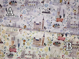 Liberty Tana Lawn Snoopy Peanuts London Adventure Fabric printed in Japan FQ 45cm by 53cm or 18" by 21"