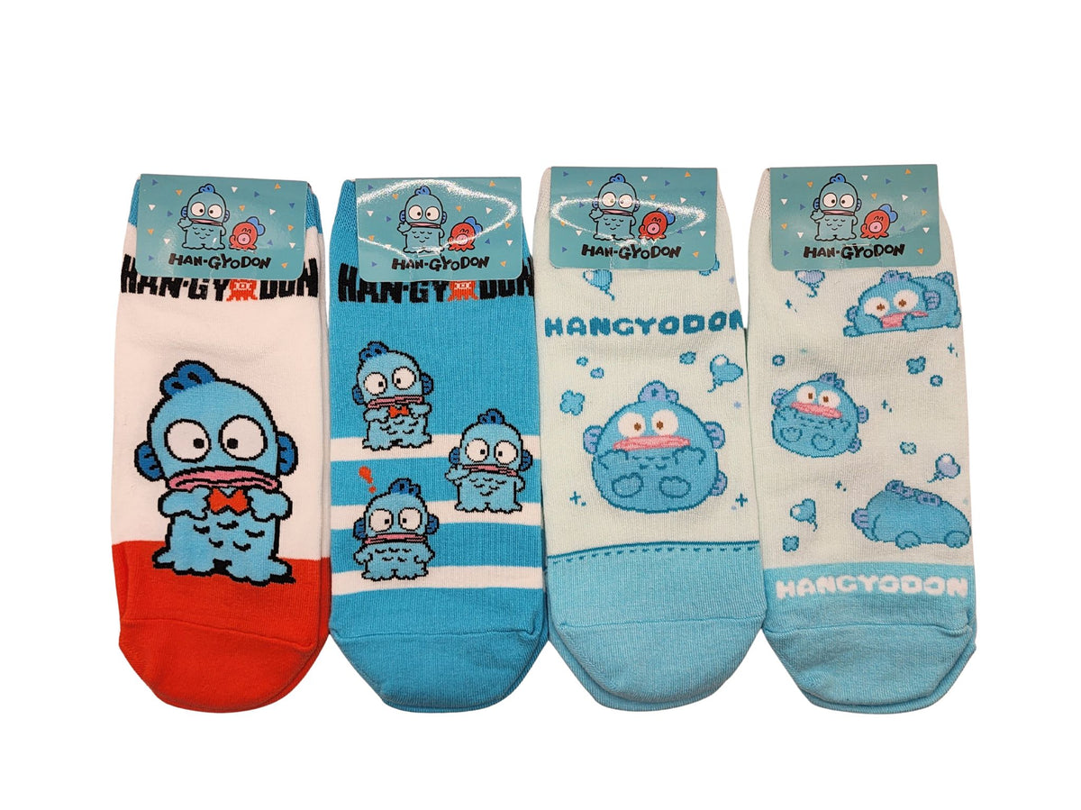4 Pairs of Sanrio Character Hangyodon Socks  Sneakers Socks Women's Sock