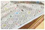 Korean Traditional Twelve Zodiac Symbols Animals Cotton Fabric made in Korea by the Half Yard