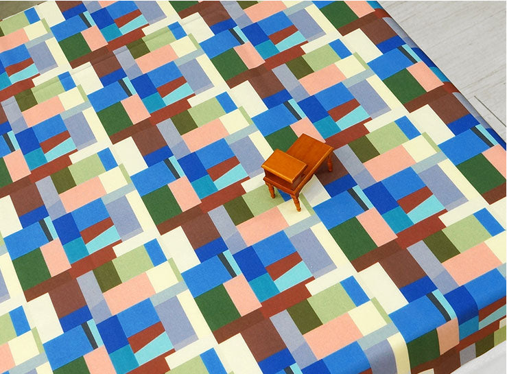 Korean Traditional Patchwork Jogakbo Patterned Fabric made in Korea by the Half Yard