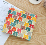 Bear Face Character Fabric made in Korea, Multicolor by the Half Yard, Cotton 100%