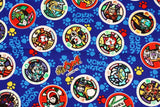 Yokai Watch Medal Character Fabric made in Japan by the Half Yard