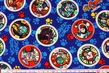 Yokai Watch Medal Character Fabric made in Japan by the Half Yard