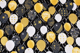 Balloons patterned Fabric, Celebrate Balloons, Kanvas for Benartex LLC Pattern by the Half Yard