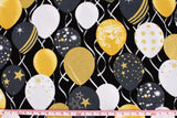 Balloons patterned Fabric, Celebrate Balloons, Kanvas for Benartex LLC Pattern by the Half Yard