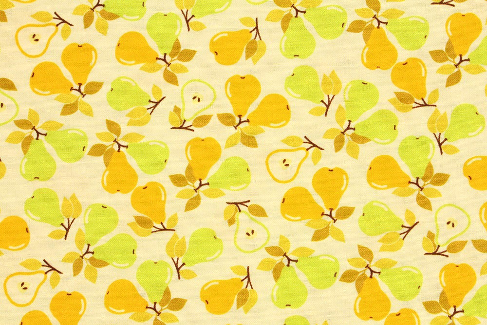 Pear Patterned Fabric made in Korea by the Half Yard