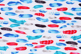 Feather printed Fabric by Inprint Makower Fabric by the Half Yard