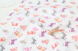 Rabbit Bunny Patterned Fabric made in Korea by the Half Yard