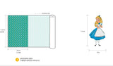 愛麗絲夢遊仙境 韓國半號布料