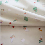 Disney Snow White Seven Dwarfs Fabric made in Korea, 45cm x 144cm, 18"x 56" / Half Yard