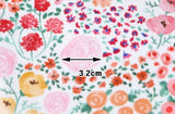 Flower Patterned Fabric, Cute, sewing, Quilt made in Korea Half Yard