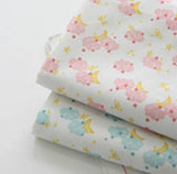 Cloud Patterned Fabric, Cute, Kids, Sewing, Quilt made in Korea by Half Yard