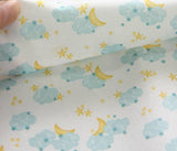 Cloud Patterned Fabric, Cute, Kids, Sewing, Quilt made in Korea by Half Yard