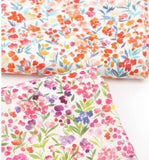 Watercolor Flowers Patterned Fabric made in Korea by the Half Yard