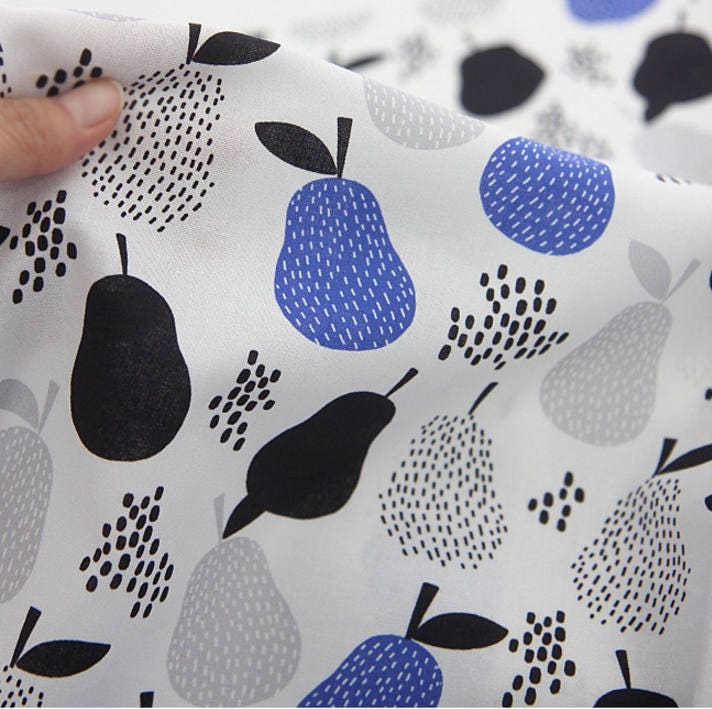 Pear Patterned Fabric made in Korea by the Half Yard