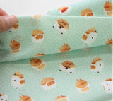 Hamster Patterned Fabric made in Korea by Half Yard