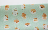 Hamster Patterned Fabric made in Korea by Half Yard