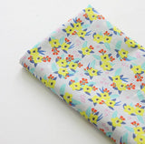 Tropical Flowers Patterned Fabric made in Korea by the Half Yard