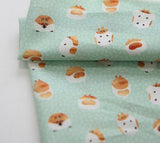 Hamster Patterned Fabric made in Korea by Half Yard