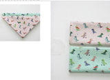 Kawaii Dinosaur Patterned Fabric made in Korea by the Half Yard