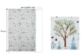 Watercolor Forest Tree Patterned Fabric made in Korea by the Half Yard