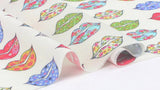 Lips Kisses Kissing Kiss Me Patterned Fabric made in Korea by the Half Yard