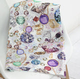 Real Jewels Patterned Fabric made in Korea by the Half Yard