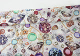 Real Jewels Patterned Fabric made in Korea by the Half Yard