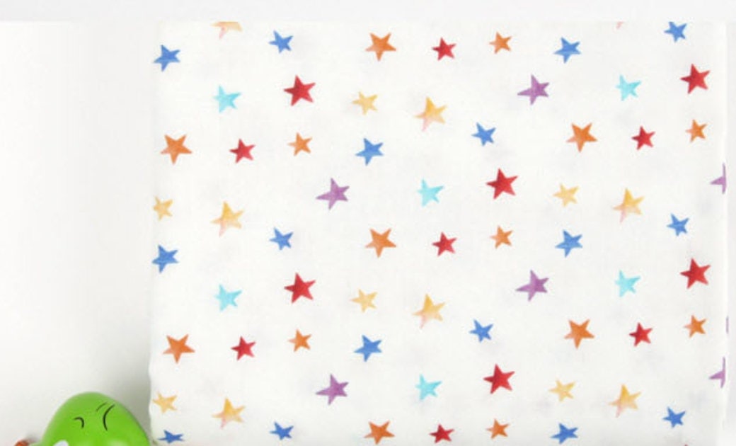 Cars Traffic Sign Star Patterned Fabric, Cute, Kids, Sewing, Quilt made in Korea by Half Yard