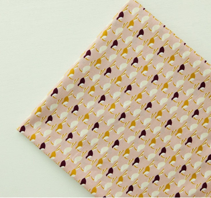 Toco Toucan Patterned Fabric made in Korea by the Half Yard