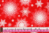 Snowflakes Holiday Traditions by Jan Shade Beach for Henry Glass Fabrics by the Half Yard